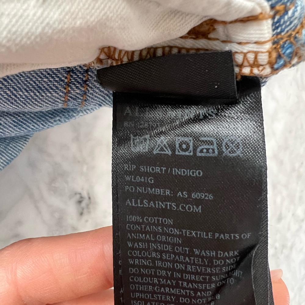 AllSaints Denim Jean Shorts, Size 26